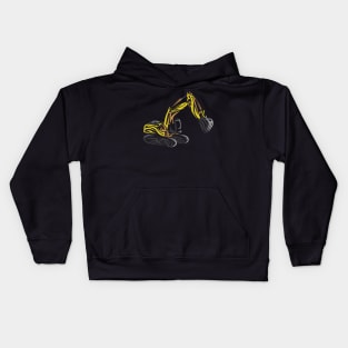 Excavator tribal Kids Hoodie